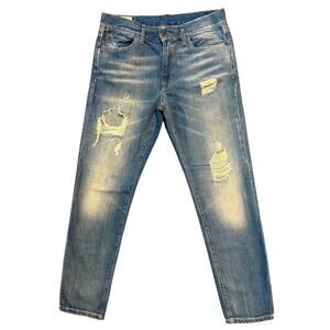 Polo Ralph Lauren Womens Astor Slim Boyfriend Distressed Dennison Jeans Sz 28x32